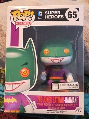 Funko Pop! Heroes The Joker Batman Figure - Green & Purple # 65